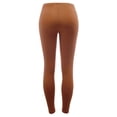 thumbnail image 4 of FashionMille Women's Solid Basic High Waisted Elastic Jersey Full Length Leggings Pant, 4 of 5