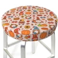 thumbnail image 3 of Susaid Fall Thanksgiving Print Elastic Bar Stool Cover Personalized Washable Stool Cover for Barbershop Home Bar Kitchen-12 inch, 3 of 7