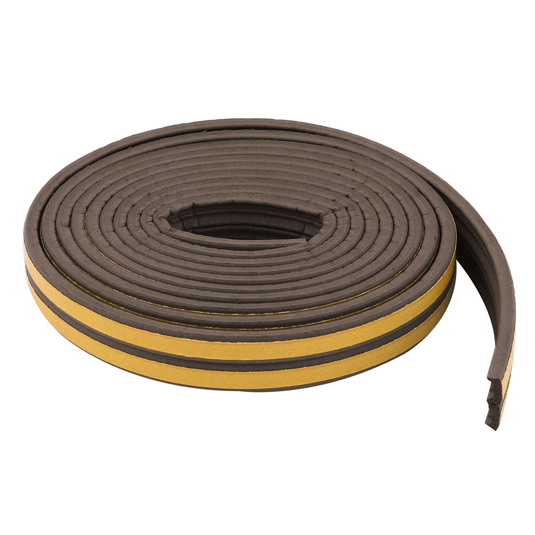 Home SelfAdhesive Door Window Glass Weatherstrip Seal Strip Brown 16