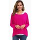thumbnail image 2 of Jersey holgado UGET de gran tamaño para mujer, rojo rosa, 2 of 5