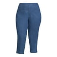 thumbnail image 5 of JMS Just My Size by Hanes Women's Plus Snap Hem Pull On Cropped Pants, 23" Inseam, Sizes 0X-4X, 5 of 6