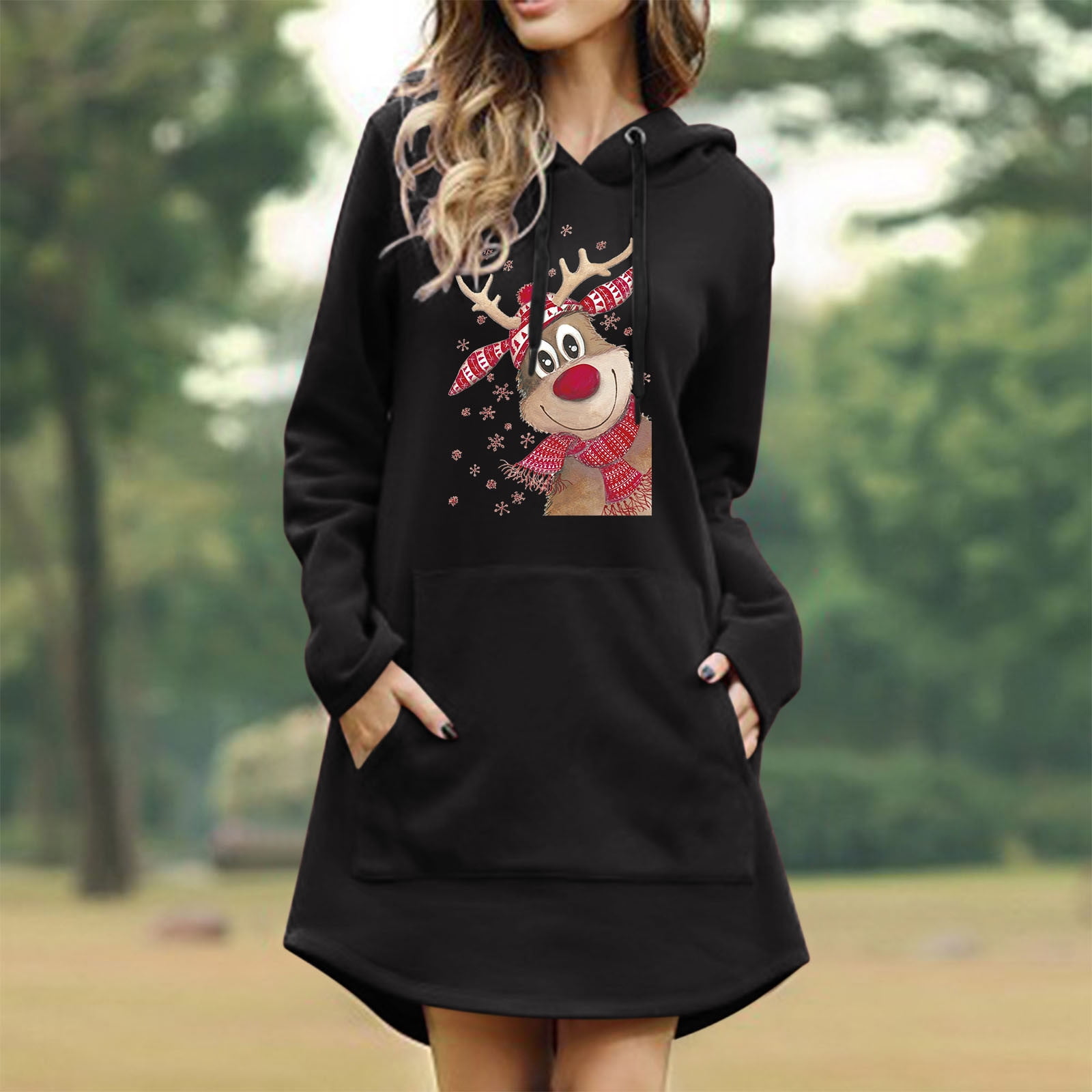 Coolred-Women Long Sleeve Casual Floral Christmas Pullovers Sweatshirt Coolred-Women Long Sleeve Casual Floral Christmas Pullovers Sweatshirt