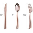 thumbnail image 6 of Stock Your Home 125 Piece Place Setting- Rose Gold Rim, 6 of 6