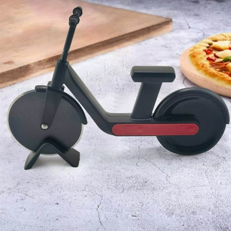 

Christmas Savings Clearance 2022! CWCWFHZH Bike Style Stainless Steel Pizza Cutter Bicycle Chopper Cutting Knife Roller Dual Slicer-Kitchen Bike Roller Pizza Cutter Tool