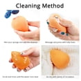 thumbnail image 4 of Foundation Sponge, Paw Paw Makeup Blending Beauty Sponge, Makeup Sponge Use for Cream, Liquid Makeup and Powder Foundation (3 Pcs, Orange), 4 of 5