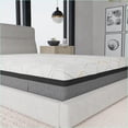 thumbnail image 3 of Mattresses 14" Hybrid Copper Gel Cooling Memory Foam with Edge Support & Air Ridge Foam | Twin-XL | Light Gray, 3 of 6