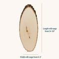 thumbnail image 4 of Rustic Basswood Live Edge Elongated Round, 8-Pack, 4 of 4