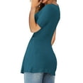 thumbnail image 3 of Sherrylily Women V-Neck Front Knotted Shirt Long Sleeve Elegant Casual T-Shirt Pullover Tops, 3 of 4