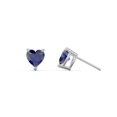 thumbnail image 2 of Boucles d'Oreilles Clous Pierre de Naissance Cœur, 2 of 4