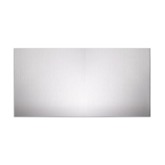 Fasade - Ripple Vertical Matte White Decorative Wall Panel - Fast and Easy Installation (4' X 8' Panel)