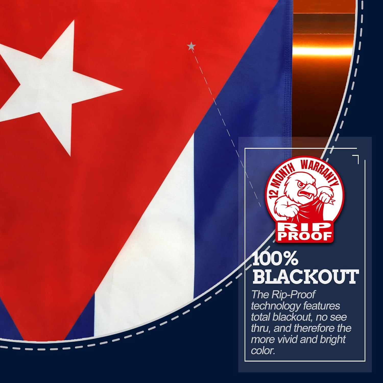 Anley Rip-Proof Double Sided 3-Ply Cuba Flag 3x5 Ft - Cuban National Flags