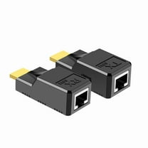 1080P HDMI to RJ45 Extender Adapter for Seamlessly Video Transmission Up to 60M Over Cat5e/6/7 Cable Ethernet Extender