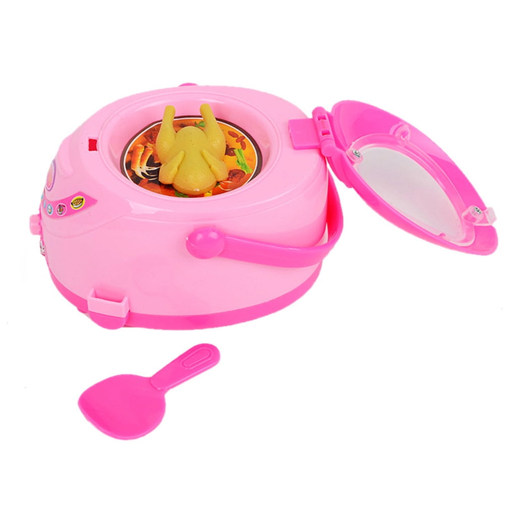 Mini Electronic Rice Cooker Toy, Battery Operated Electric Cooker Model