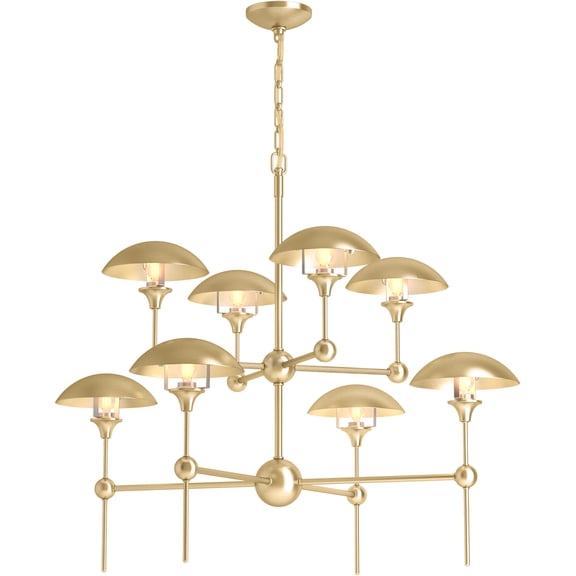 Kohler Lighting 27951-Ch08 Vorleigh 26" Wide 8 Light Adjustable Dome Chandelier - Brushed