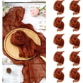 thumbnail image 1 of YITIKA Juego de 10 Servilletas de Tela Arrugada, servilleta rústica Bohemia,50 x 50 cm, Lavables, Reutilizables, Estilo Rústico para Bodas y Fiestas (Rojo óxido), 1 of 4