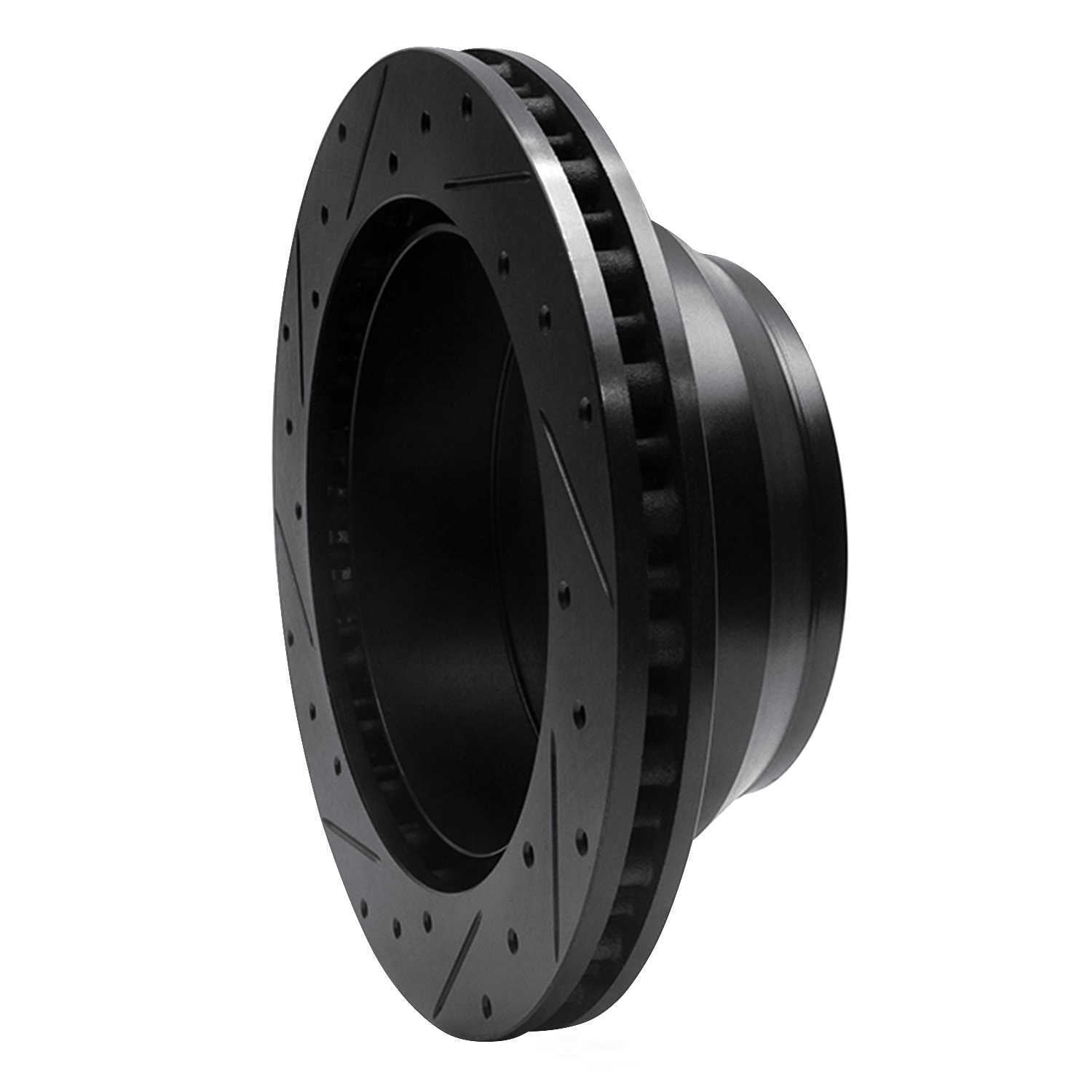 Dynamic Friction Company 633-54160R DFC Brake Rotor - Drilled And Slotted - Black