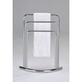 thumbnail image 4 of King's Brand Furniture Metal 3 Tier Crescent Bathroom Towel Rack Stand, Chrome, 4 of 5