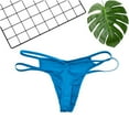 thumbnail image 4 of XMMSWDLA Mens T-Back Thongs Low Rise G-String Briefs Bulge Pouch Underwear, 4 of 6