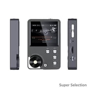 MP3 Player, HiFi Lossless Audio Player With 64GB Card, High Resolution Music Player For FLAC, DSD, 20+ Hours Playback, Portable With 2.0" Screen, Expandable To 256GB