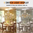 thumbnail image 3 of More Change European Crystal Chandelier Vintage 6-Light Candles Ceiling Fixture Pendant Lamp Dining Room Lighting Chandelier Farmhouse Chandelier, 3 of 12