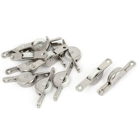 Wardrobe Sliding Door Roller Nylon Wheel Cabinet Window Pulley 55mm Long 12pcs