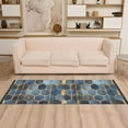 thumbnail image 2 of Yayeee Runner Rug for Bedroom 2'x6' Machine Washable Hallway Non Slip Mat, Elegant Hexagon Pattern, 2 of 8