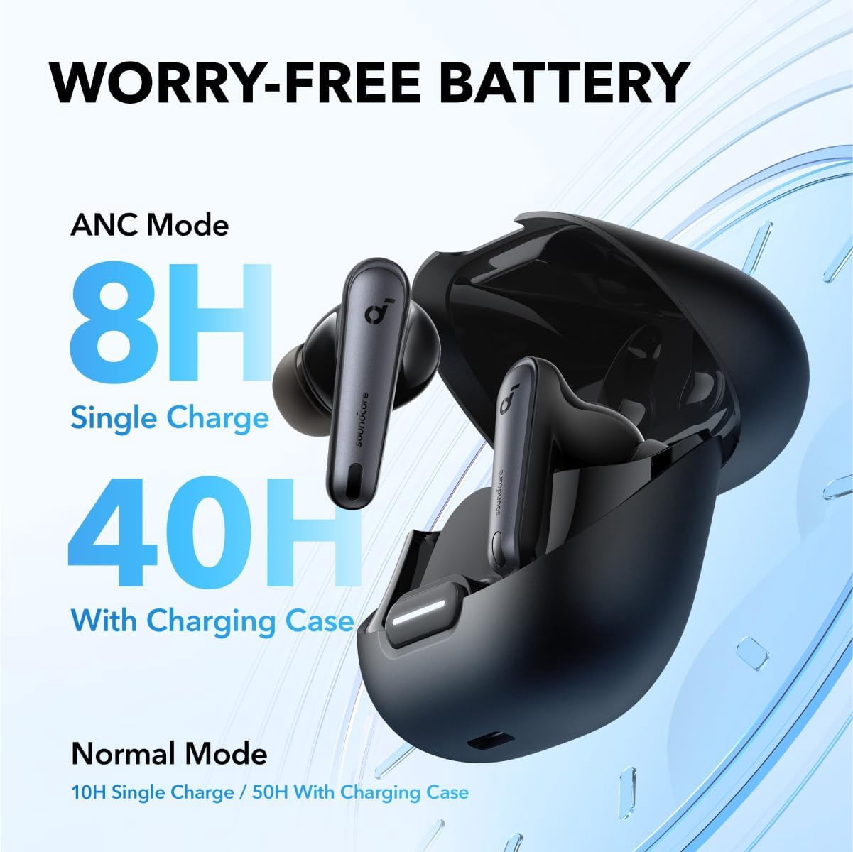 Restored Like New Soundcore by Anker Liberty 4 NC Wireless Noise Cancelling Earbuds, 98.5% Noise Reduction, Wireless Charging (Refurbished)