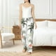 thumbnail image 4 of Fotbe Vintage Palm Trees Pantalones de Pijama para Mujer, Pantalones de Dormir, Pantalones Pj con Cordón y Bolsillos-Large, 4 of 6