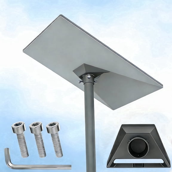 For Starlink Gen 3 Pole Mount Adapter – Easy Install Aluminum Pipe Kit, Multi-Location Mount for Satellite Antenna (Roof/Wall)