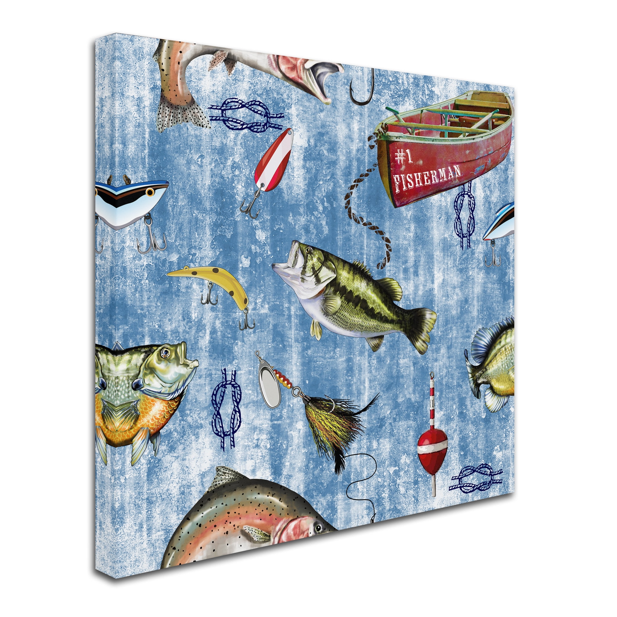 Trademark Fine Art 'Fisherman 2' Canvas Art by Jean Plout