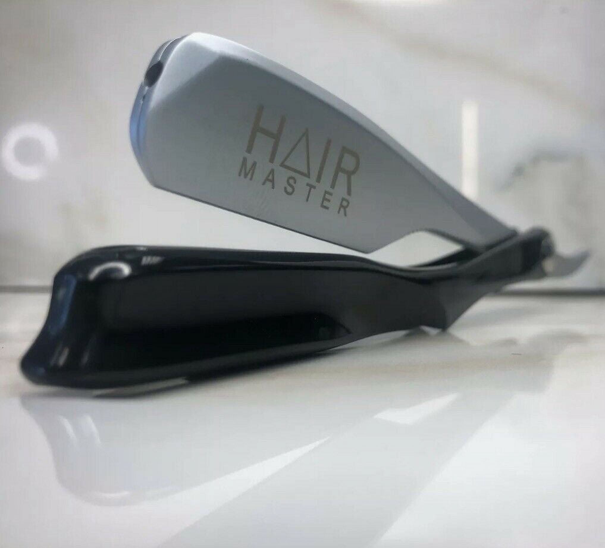 Hair Master Straight Polished Exposed Shaving Barber Razor Black