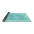 thumbnail image 2 of Ahgly Company Indoor Rectangle Oriental Light Blue Modern Area Rugs, 5' x 7', 2 of 4