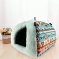 thumbnail image 6 of Winter Warm Dwarf Hamster Bed - Cute Small Pet House Warm Hanging Cage Cave Bed Small Animal Cage Accessories for Small Guinea Pig Rat Sugar Glider, 6 of 8