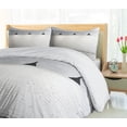 thumbnail image 5 of Ambesonne Black White Duvet Cover Sets, Modern Minimalist, 2-King, Black and White, 5 of 7