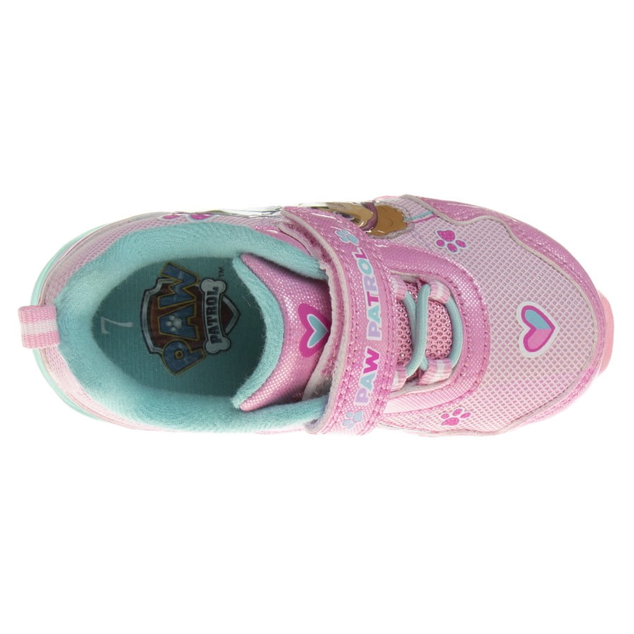Nickelodeon Paw Patrol Toddler Girls Light Up Sneakers, Pink, Size: 7.