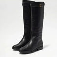 thumbnail image 2 of Sam Edelman Pierce Black Almond Toe Pull On Stacked Heel Riding Knee High Boots (Black, 8.5), 2 of 2