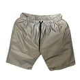 thumbnail image 2 of Penkiiy Men's Casual Running Sports Reflective Shorts Street Dance Beach Shorts 3XL Gray, 2 of 6