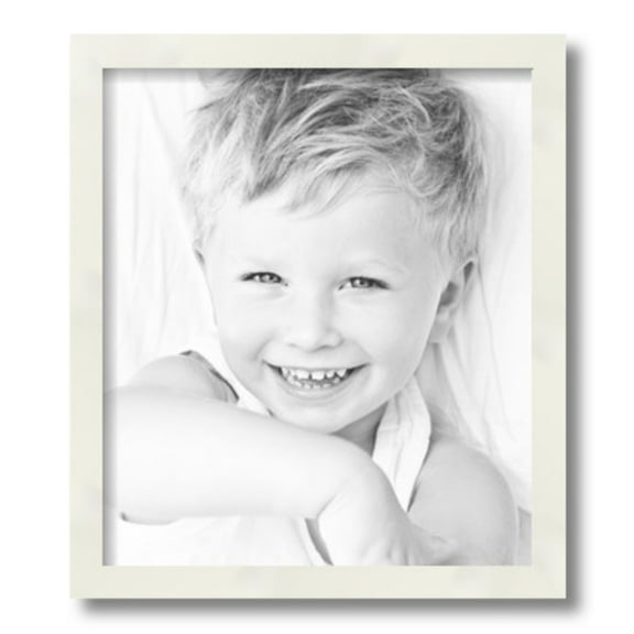 ArtToFrames 13x15" White Picture Frame, White Wood Poster Frame, with Regular Glass and 2 (FBPL-5140)