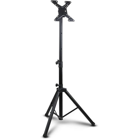 Flat Panel TV Tripod Stand, Portable & Foldable TV Mount for LCD/LED Flat Screen TVs up to 32", Adjustable Height, 88.8 lbs Capacity,