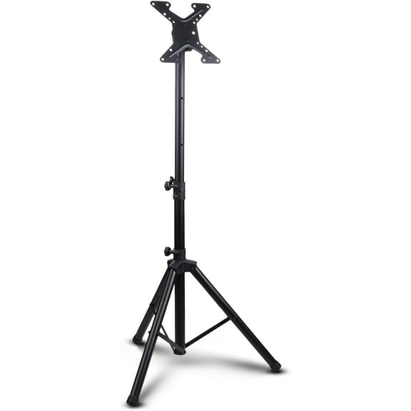 Flat Panel TV Tripod Stand, Portable & Foldable TV Mount for LCD/LED Flat Screen TVs up to 32", Adjustable Height, 88.8 lbs Capacity,