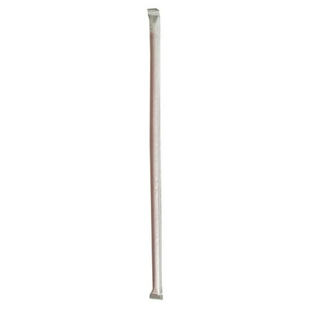 10.25 in. Polypropylene Wrapped Giant Straws - Red (1200/Carton)