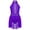 Purple, variant on YEAHDOR Kids Girls Lyrical Ballet Dance Dress Cutout Back Gymnastics Acrobatics Performance Leotard A Royal Blue 16