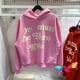 thumbnail image 2 of Sudadera con capucha para hombre y mujer, jersey de gran tamaño con estampado de Puff Kanye West, 1:1, color rosa, Ye Must Be Born Again, 2023fw, 2 of 5