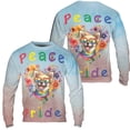 thumbnail image 3 of Peace Love Pride Chihuahua with Rainbow Sunglasses LGBT LGBTQ+ All Over Print 3D Sweatshirt Unisex Merch Dog Lover Gifts Idea - 01004, 3 of 6