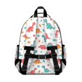 thumbnail image 3 of Colorful Dinosaur Pattern with Stars and Shapes Cute School Backpack Bag for School with Padded Back and Adjustable Shoulder Straps 15.25"x11.5"x5.25", 3 of 5