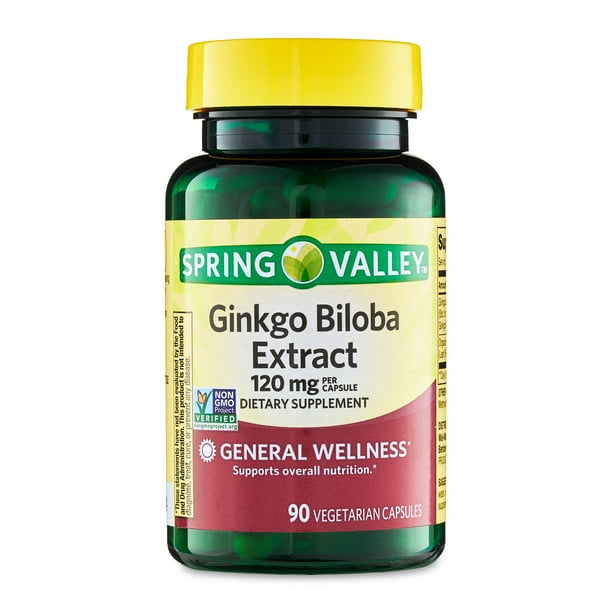 Spring Valley Ginkgo Biloba Extract General Wellness Dietary Supplement