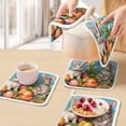 thumbnail image 5 of Easter Rabbits, Pot Holders for Kitchen Heatproof Potholder, 4 Pack Easter Bunny Egg Watercolor Floral Hot Pads Multipurpose Oven Pads Cloth Potholders Trivet for Cooking and Baking, 5 of 8