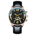 thumbnail image 1 of Reloj de cuarzo para hombre, Relojes de imitación para hombre, Reloj mecánico de cuarzo, Reloj de negocios con cinturón, Reloj de negocios para hombre, Reloj cronógrafo de acero inoxidable para hombre, 1 of 3