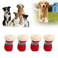 thumbnail image 4 of TIELUTT Bottes Durables pour Tous les Temps Chaussures de Protection avec Semelle et Bandes Réfléchissantes pour Accessoires de Randonnée en Plein Air Accessoires Miniatures pour Chiens de Traîneau Porte-Vélos Tapis de Bol Batterie pour Chiens, 4 of 5