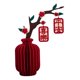 thumbnail image 4 of Centro de mesa de tela 3D con diseño de panal para Año Nuevo Lunar, ideal para bodas chinas. Estilo C, 4 of 9
